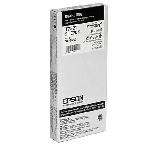 Epson T7821 Ink Black per SL-D700 C13T782100 Epson T7821 Ink Black per SL-D700 C13T782100